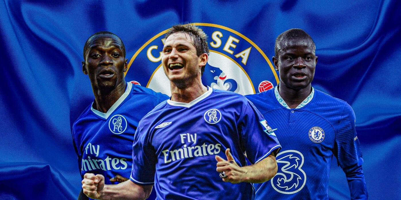 Claude Makélélé và Frank Lampard