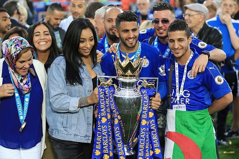 Mahrez trong màu áo Leicester City